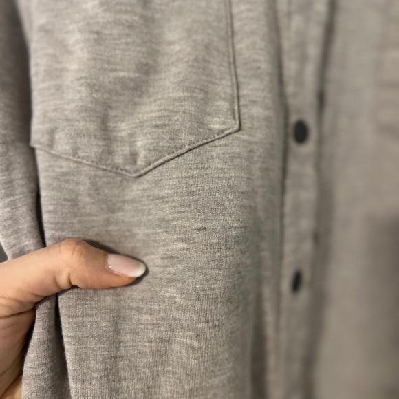 Z Supply WFH Modal Shirt Jacket in Oatmeal - Picture 6 of 9